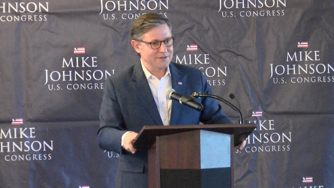 Speaker Johnson campaigns in Louisiana ahead of midterms