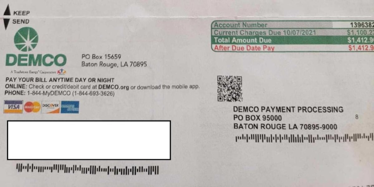 Man receives DEMCO bill for more than 1,400