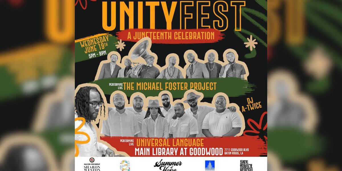 JUNETEENTH: Unity Fest happening June 19 at Goodwood Library