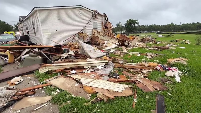 A woman was rescued from this home in Avondale following a tornado on 6/18.