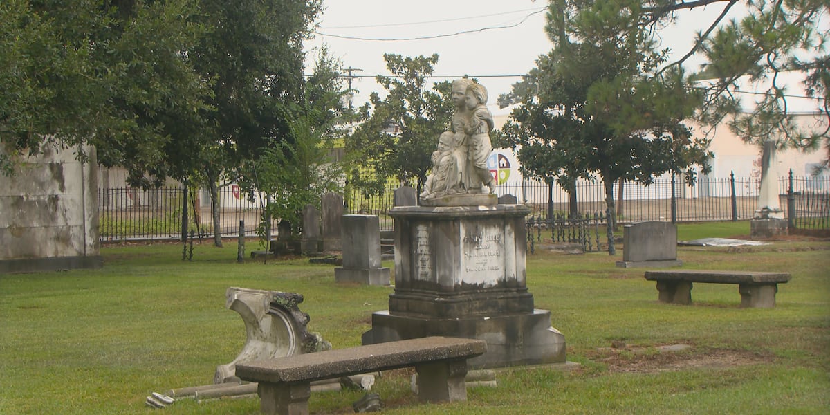 Historic tomb desecrated at Baton Rouge cemetery