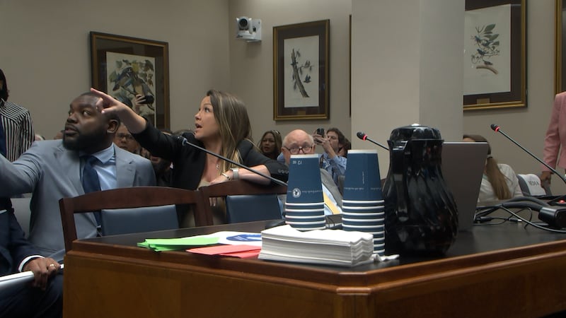Democrats after being told to shut up in committee by Sen. Jay Morris