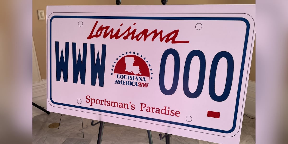 New Louisiana License Plate Unveiled For America s 250th Birthday new-louisiana-license-plate-unveiled-for-america-s-250th-birthday