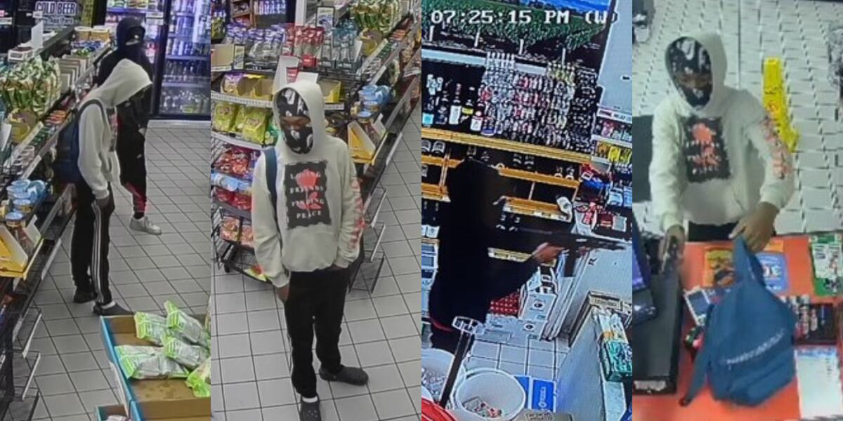 Men accused of robbing convenience store sought, police say
