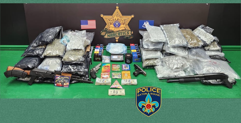 The East Baton Rouge Sheriff’s Office says over two pounds of fentanyl plus multiple other...