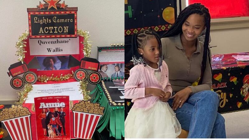 Actress and author Quvenzhané Wallis visits The Dufrocq School, where student Mikah did a...