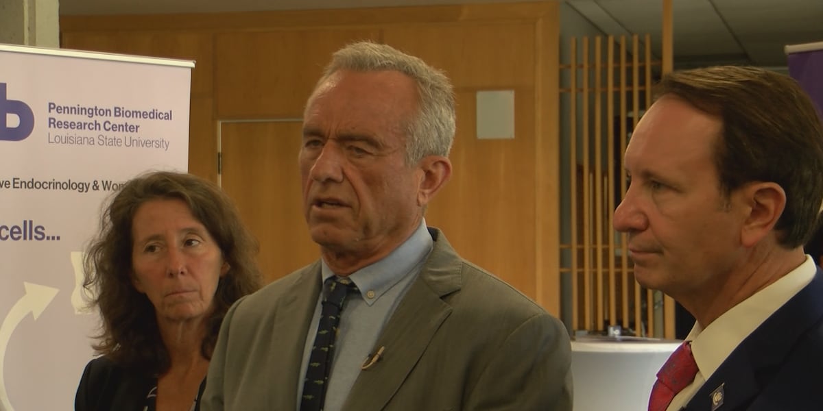 U.S. Secretary of HHS Robert F. Kennedy Jr. makes trip to Louisiana