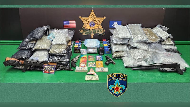 The East Baton Rouge Sheriff’s Office says over two pounds of fentanyl plus multiple other...