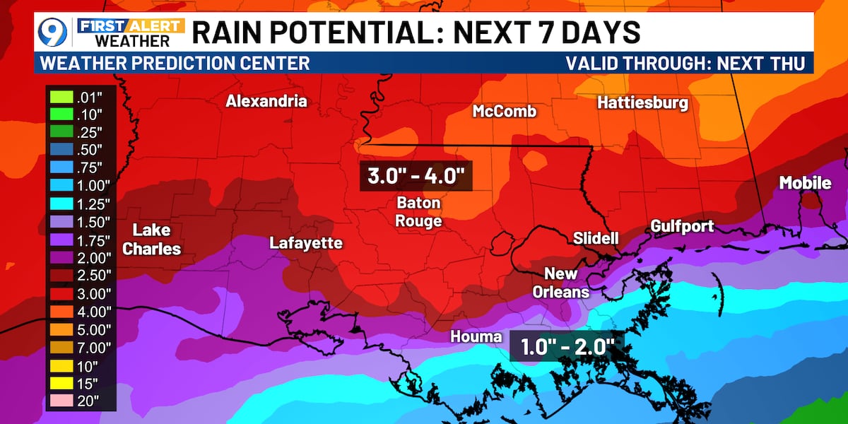 Rain chances remain low next few days with more heat/humidity