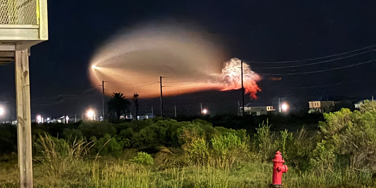SpaceX launch creates ‘space jellyfish’ over Grand Isle, Southeast Louisiana