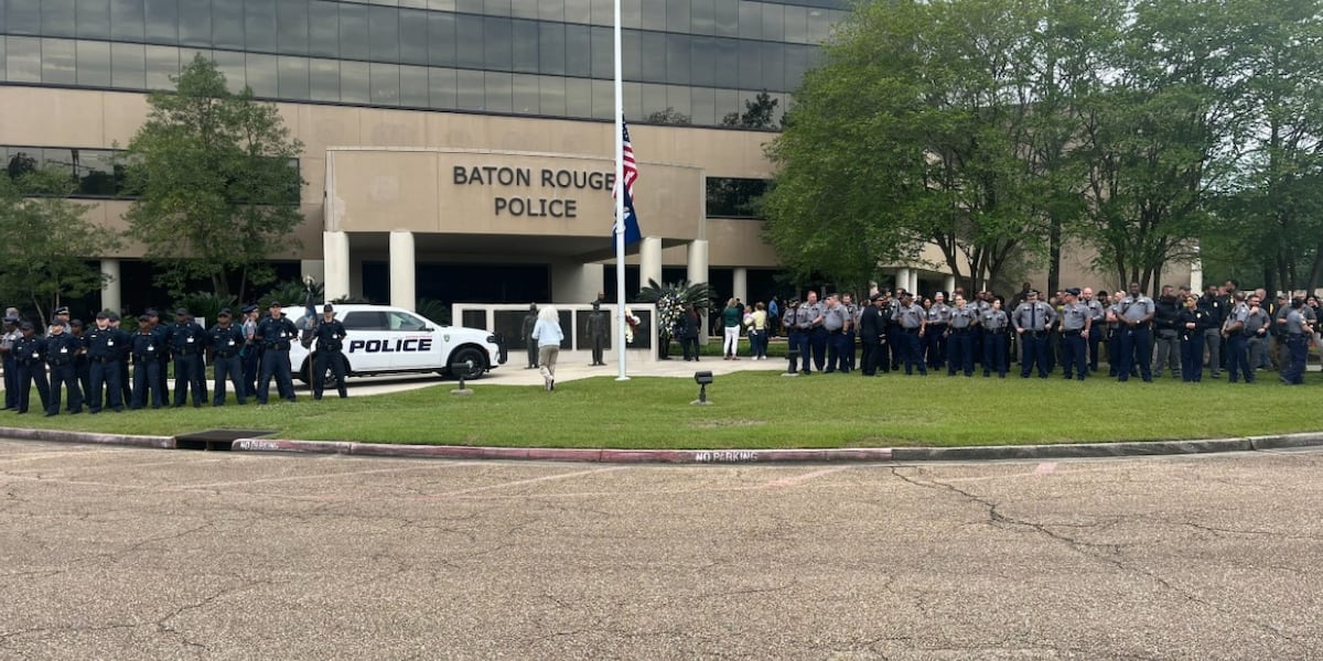 Brpd Patch Law enforcement gathers to honor fallen BRPD officers