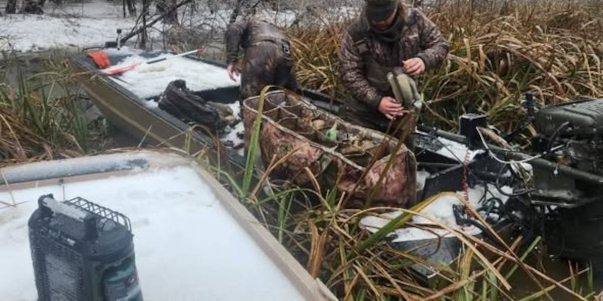 Stranded Frigid LDWF rescues stranded boaters and hunters as extreme cold grips Louisiana