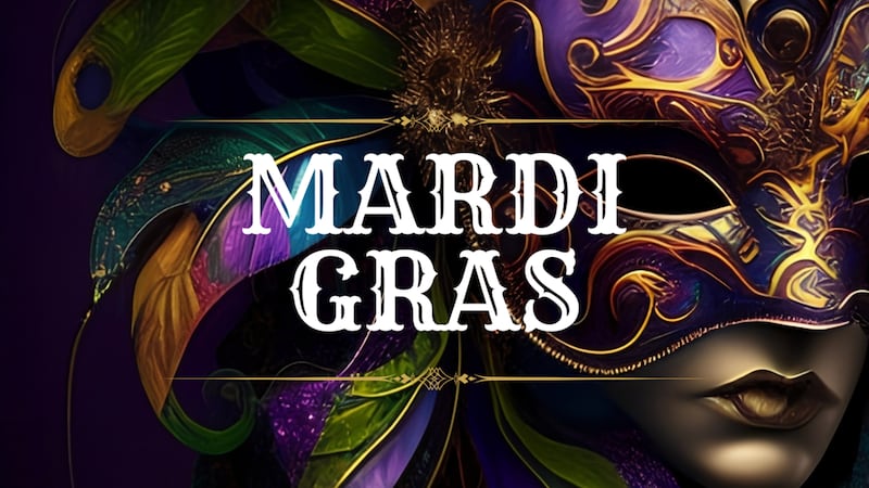Mardi Gras mask graphic