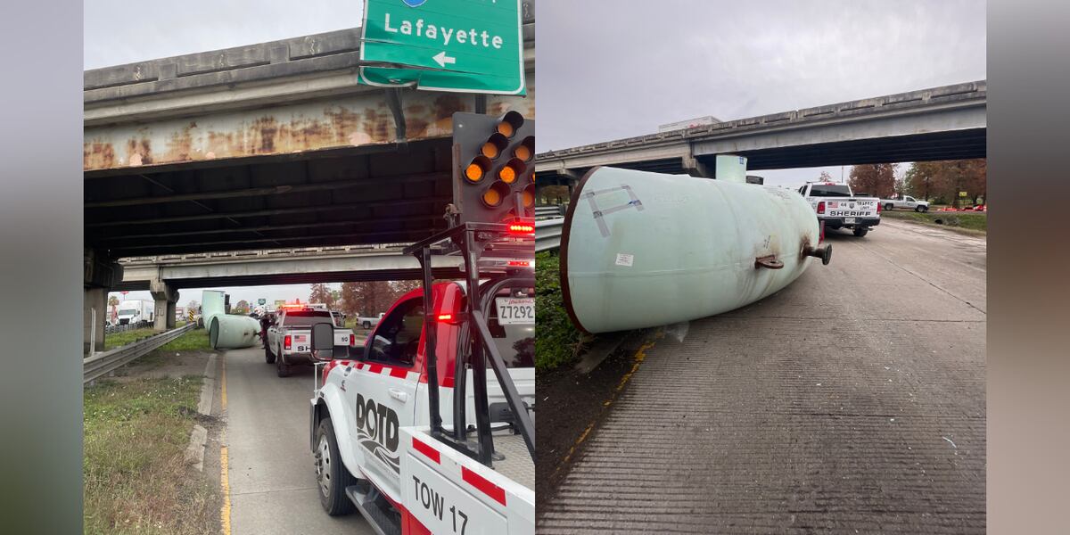 Lobdell Highway at I-10 back open after being closed following spilled ...