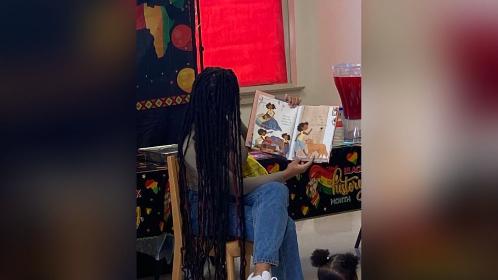 Actress and author Quvenzhané Wallis visits The Dufrocq School.