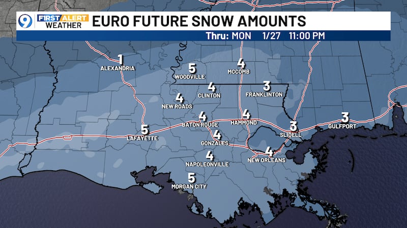 Extended goes from winter to warmer.