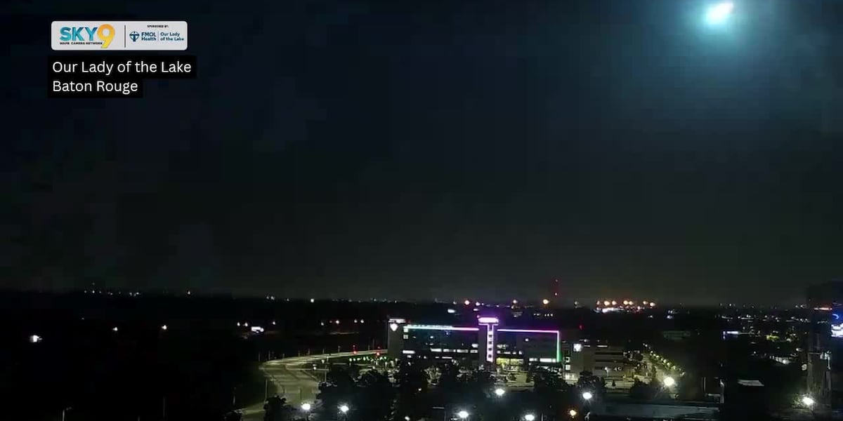 Fireball spotted over south Louisiana