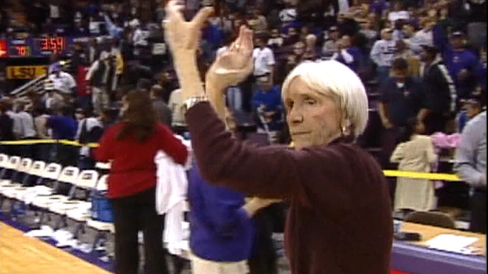 Former LSU women's basketball head coach Sue Gunter