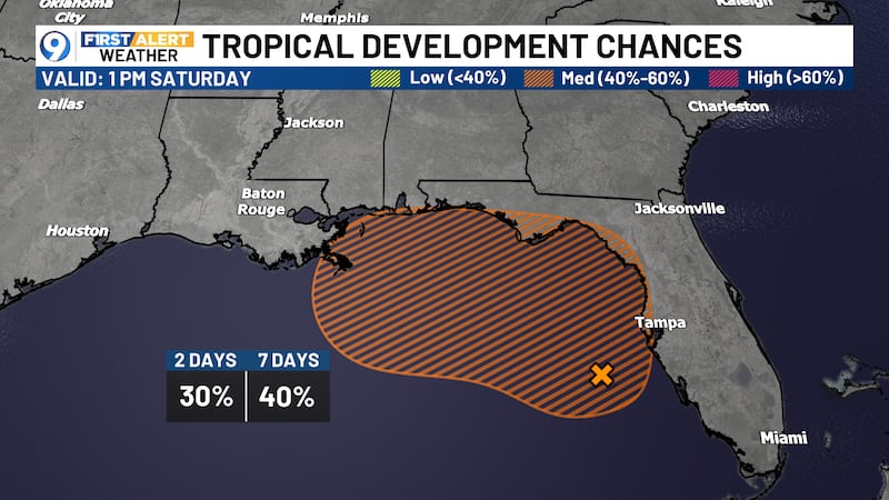 Chances of tropical development has increased