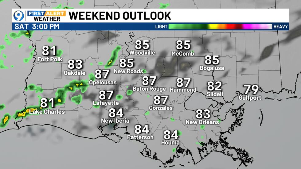 Tracking weekend cold front for rain and cooler temperatures