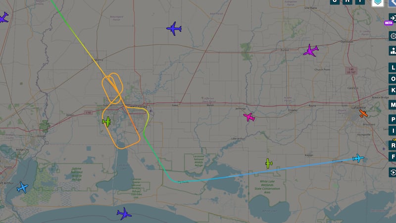 Flight landing diverted from Lake Charles to New Orleans airport