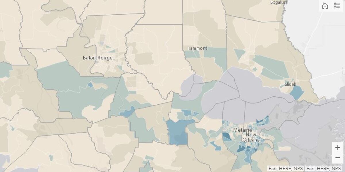 Ldh Rural Map LDH now using ‘heat map’ of tracts, reporting more racial breakdowns