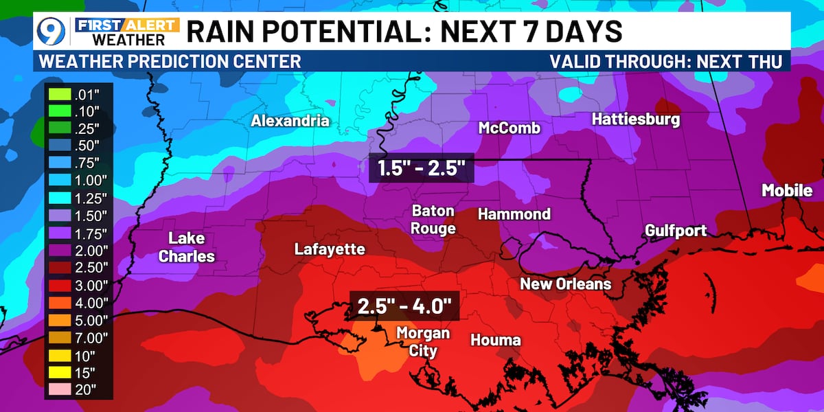 Rain chances on the rise