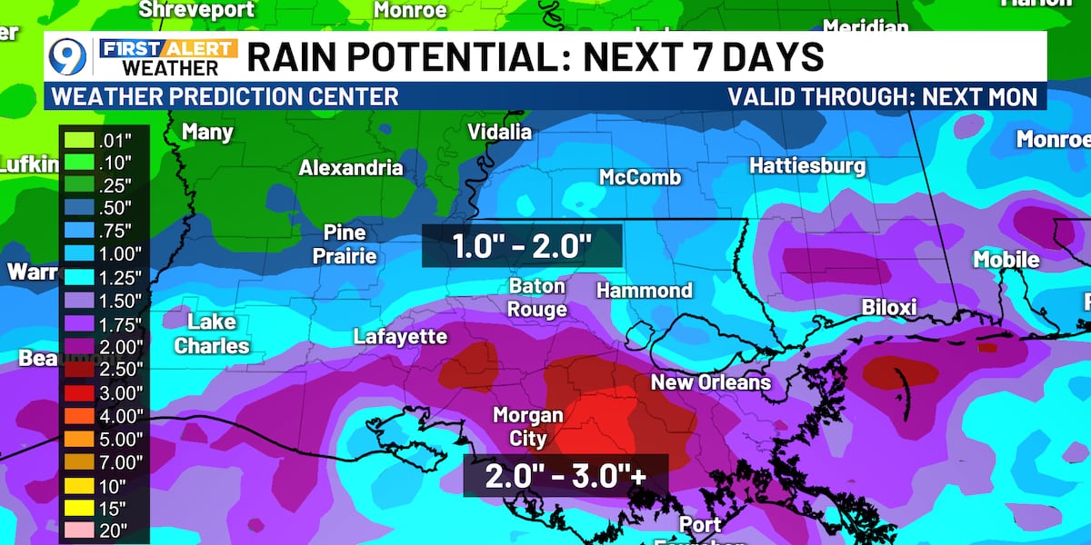 Daily storm chances on the rise