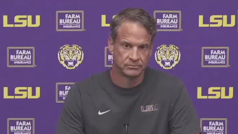 LSU Spring Football post-practice address
