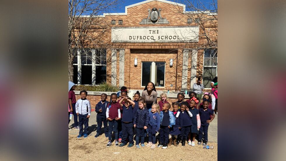 Actress and author Quvenzhané Wallis visits The Dufrocq School.