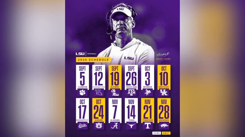Lsu Program Calander 2026 LSU Baseball schedule released
