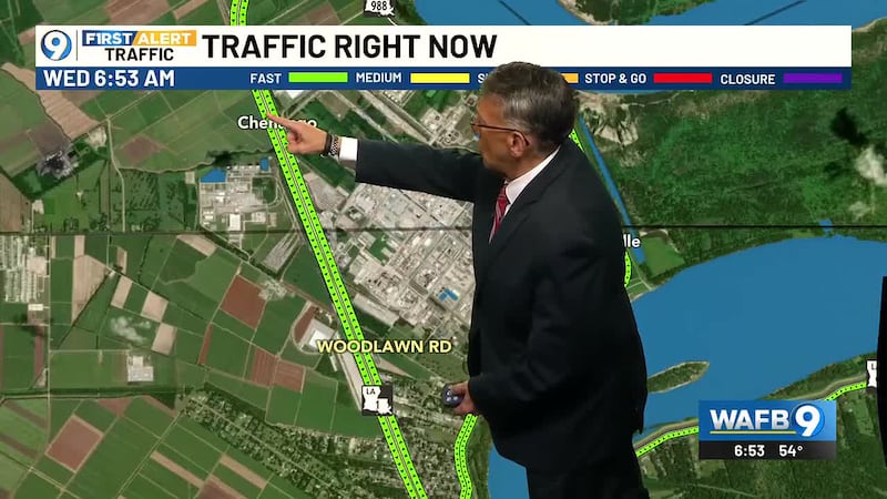 Emergency officials are asking drivers to avoid LA 1 near the Iberville Parish line due to the...