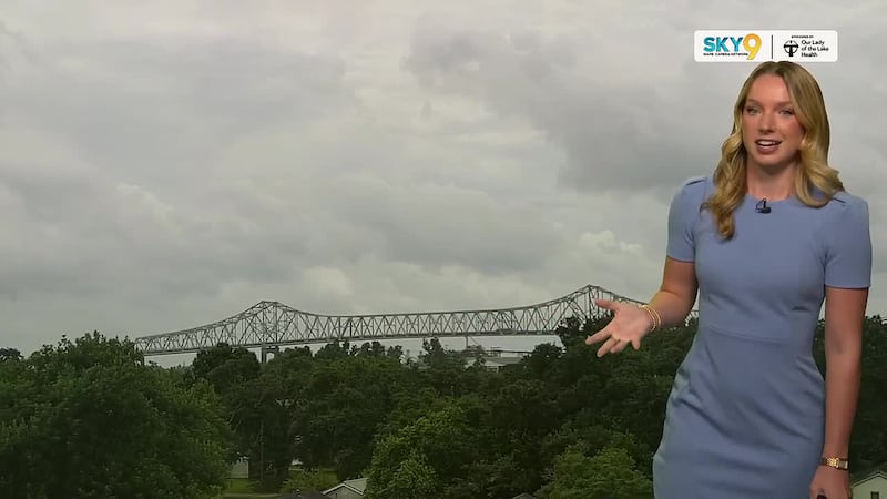 Sydney Goldberg gives the noon weather forecast on Monday, June 22.