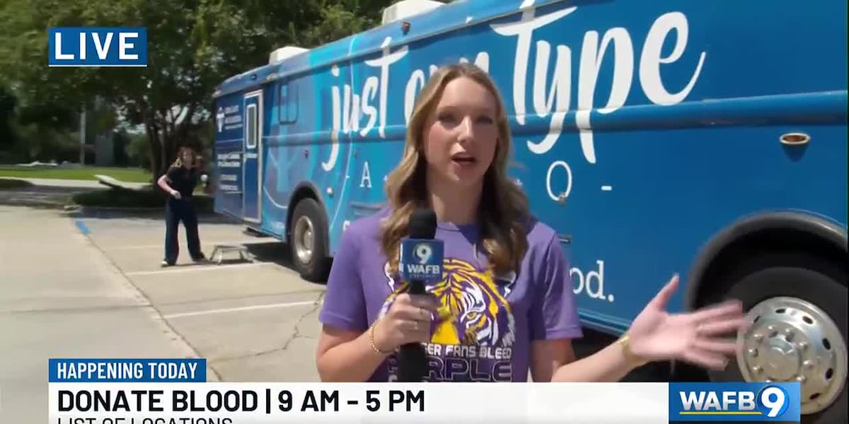 Wafb Reporters WAFB's blood drive continues