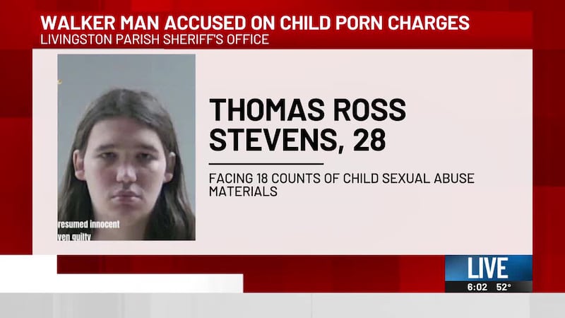 Deputies say a Walker man is behind bars after he was allegedly found in possession of child...